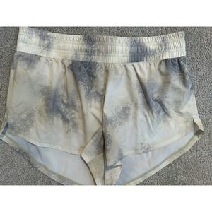 DSG Women's‎ Stride High Rise Running Shorts Athletic Gray White Size L